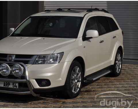 Пороги алюминиевые "Artemis" для Freemont.